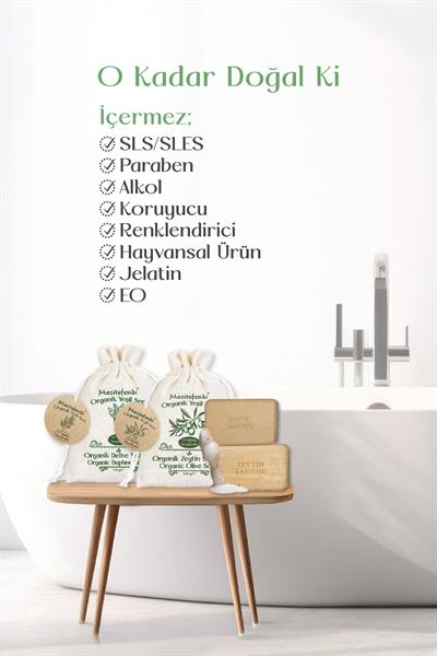 Mecitefendi Organik Yeşil Seri: Tılsım - Defne Ve Zeytin Sabunu (Canlandıran Ve Besleyen Bakım)+Mist