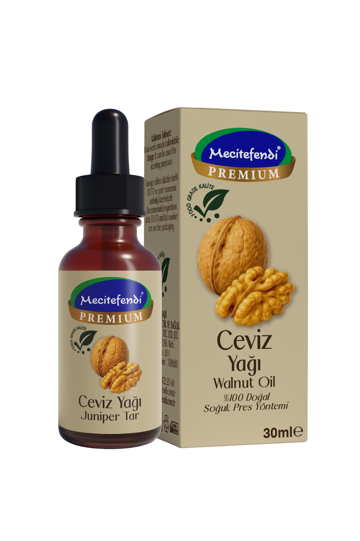 Mecitefendi Ceviz Yağı 30 Ml