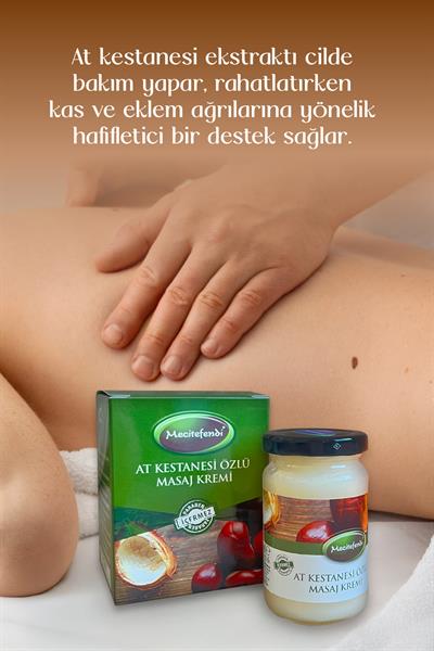 MECİTEFENDİ AT KESTANESİ ÖZLÜ MASAJ KREMİ 90 ML 