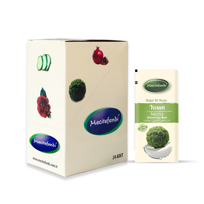 MECİTEFENDİ DOĞAL KİL MASKE-YOSUN TEK KULLANIM- (20gr*24 ADET) 