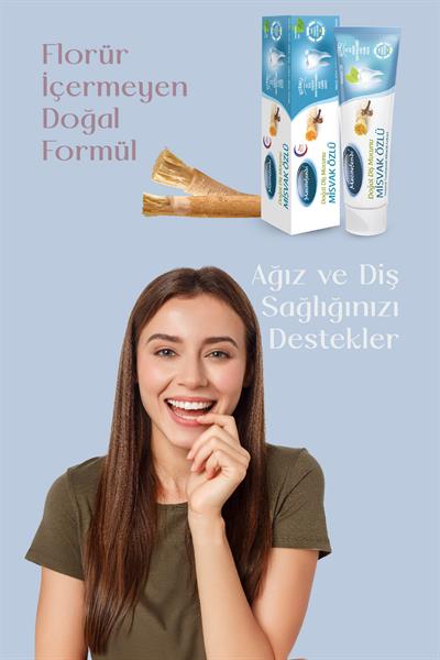 MECİTEFENDİ MİSVAK ÖZLÜ DOĞAL DİŞ MACUNU 75 ML