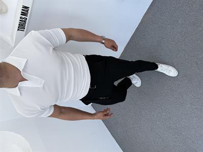 Kendinden Kemerli Pantolon Polo Yaka Tişörtlü Takım