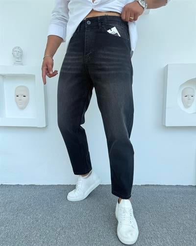 AA Kalite Boyfriend Kot Pantolon Antrasit