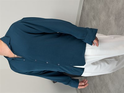 AEROBİN KUMAŞ UZUNKOL PREMİUM GÖMLEK ZÜMRÜT YEŞİLİ