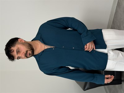 AEROBİN KUMAŞ UZUNKOL PREMİUM GÖMLEK ZÜMRÜT YEŞİLİ