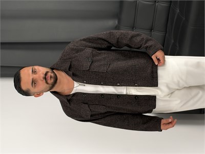 Astarlı Boxy Kalıp Mevsimlik Ceket Acı Kahve