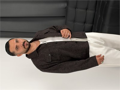 Astarlı Boxy Kalıp Mevsimlik Ceket Acı Kahve