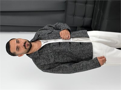 Astarlı Boxy Kalıp Mevsimlik Ceket Antrasit