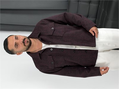 Astarlı Boxy Kalıp Mevsimlik Ceket Bordo
