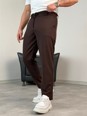 BELİ İPLİ PREMİUM JOGGER PANTOLON ACI KAHVE