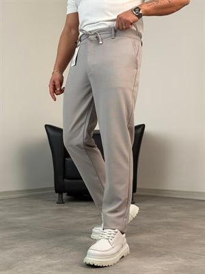 BELİ İPLİ PREMİUM JOGGER PANTOLON GRİ