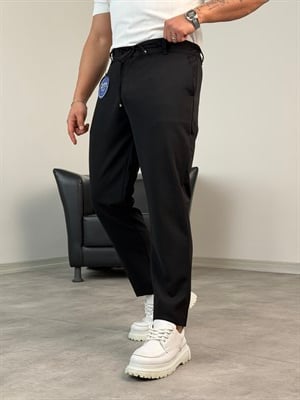 BELİ İPLİ PREMİUM JOGGER PANTOLON SİYAH