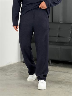 Burgu Desen Henley Model Takım Lacivert