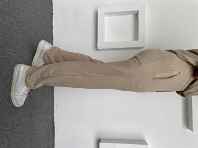 Burgu Desen İthal Baggy Pantolon Bej