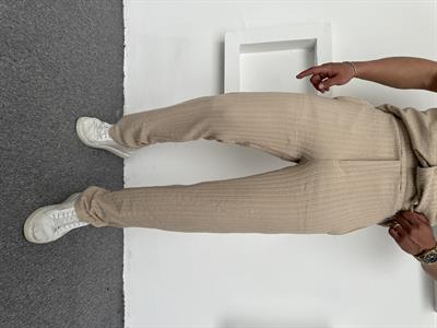 Burgu Desen İthal Baggy Pantolon Bej