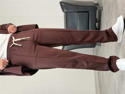 ÇIMA DETALI PREMİUM ÖRME TAKIM ACI KAHVE