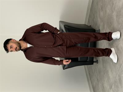 ÇIMA DETALI PREMİUM ÖRME TAKIM ACI KAHVE