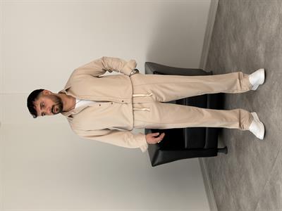 ÇIMA DETALI PREMİUM ÖRME TAKIM BEJ