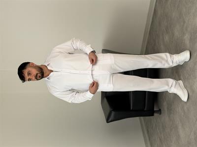 ÇIMA DETALI PREMİUM ÖRME TAKIM BEYAZ