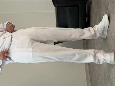 ÇIMA DETALI PREMİUM ÖRME TAKIM BEYAZ