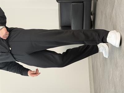 ÇIMA DETALI PREMİUM ÖRME TAKIM SİYAH