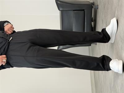 ÇIMA DETALI PREMİUM ÖRME TAKIM SİYAH