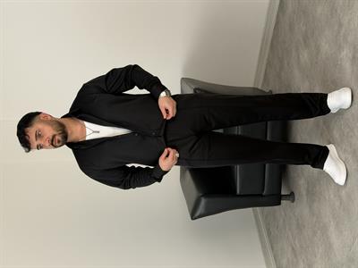 ÇIMA DETALI PREMİUM ÖRME TAKIM SİYAH