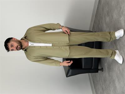 ÇIMA DETALI PREMİUM ÖRME TAKIM YEŞİL