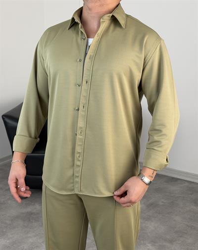 ÇIMA DETALI PREMİUM ÖRME TAKIM YEŞİL