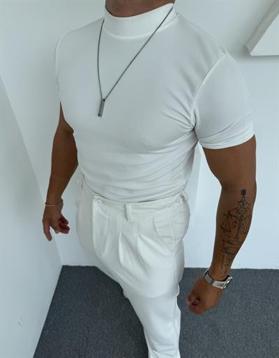 Crap Balıkçı Tişört Beyaz