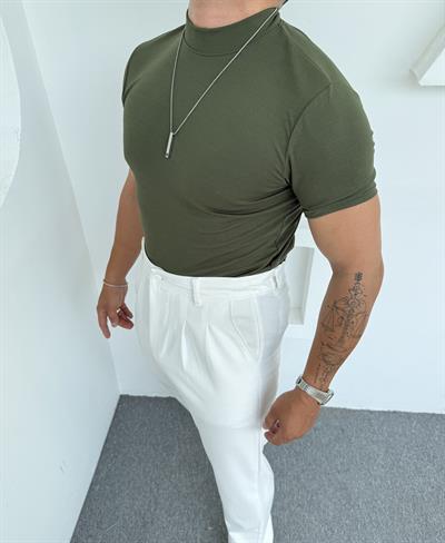 Crap Balıkçı Tişört Haki Yeşil