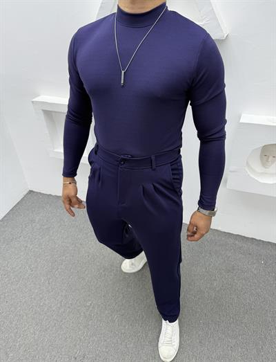 CRAP BALIKÇI YAKA BAGGY PANTOLON TAKIM LACİVERT