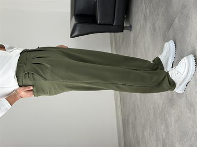 CRAP PİLELİ BAGGY PANTOLON HAKİ YEŞİLİ