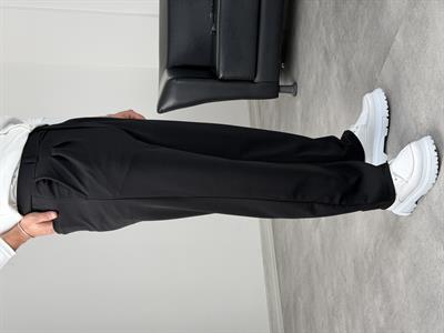 CRAP PİLELİ BAGGY PANTOLON SİYAH