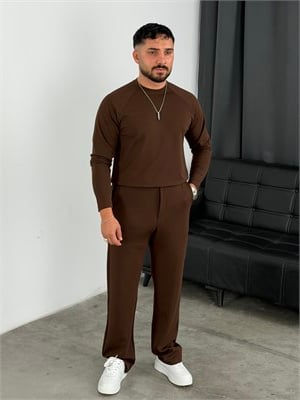 Crap Uzun Kol Basic Takım Acı Kahve