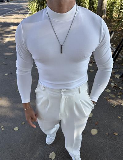 CRAP UZUNKOL BALIKÇI SWEATSHİRT BEYAZ