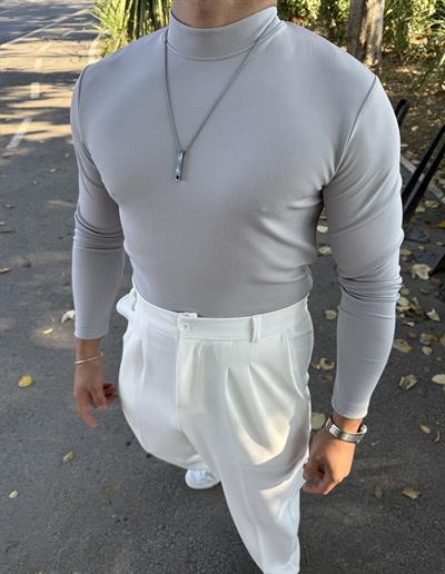 CRAP UZUNKOL BALIKÇI SWEATSHİRT GRİ