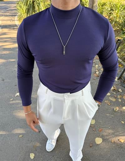 CRAP UZUNKOL BALIKÇI SWEATSHİRT LACİVERT