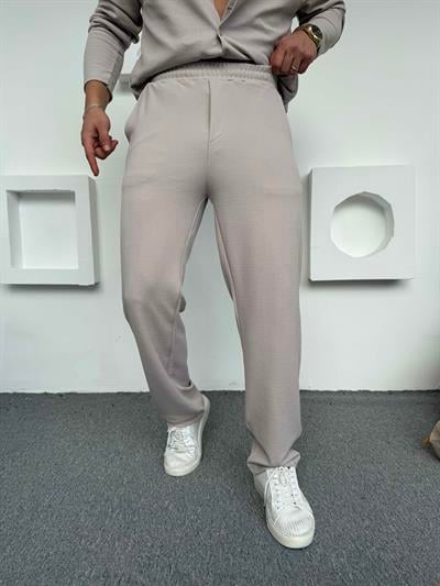 Crep Baggy Pantolon Gri