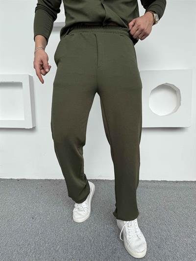 Crep Baggy Pantolon Haki Yeşil