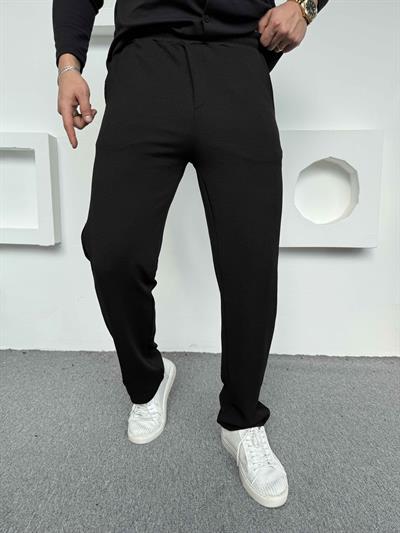 Crep Baggy Pantolon Siyah