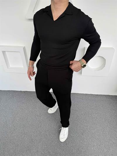 Crep Hemşire Takım Siyah