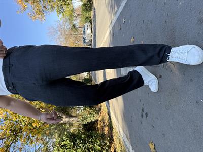 DİL DETAY YÜKSEK KALİTE KADİFE PANTOLON ANTRASİT