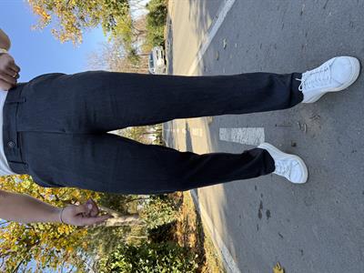 DİL DETAY YÜKSEK KALİTE KADİFE PANTOLON ANTRASİT