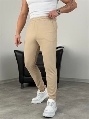 DUBLE PAÇA FİTİLLİ JOGGER PANTOLON BEJ