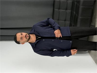 Düğmeli Klasik Ceket Lacivert