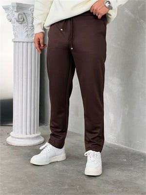 Gramajlı Jogger Pantolon Acı Kahve