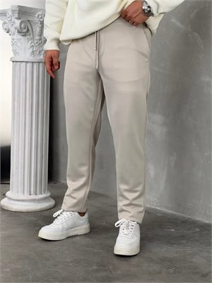 Gramajlı Jogger Pantolon Taş Gri