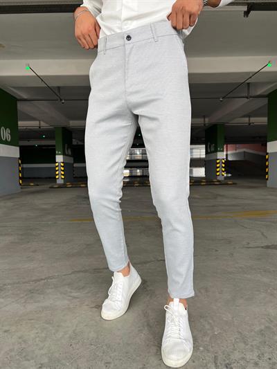 Gramajlı Klasik Kumaş Pantolon Gri