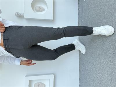 GRAMAJLI KLASİK SLİMFİT KUMAŞ PANTOLON ANTRASİT